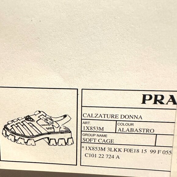 PRADA Monolith Triangular Logo Rubber Fisherman Flat Sandals Shoes Pink - Picture 16 of 16